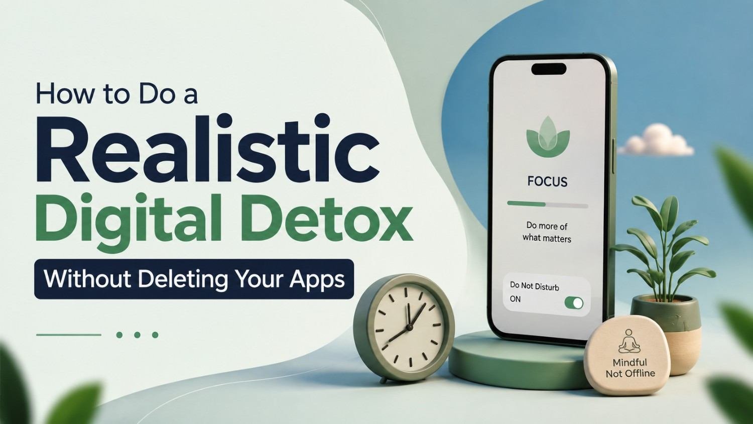 How to Do a Realistic Digital Detox Without Deleting Your Apps