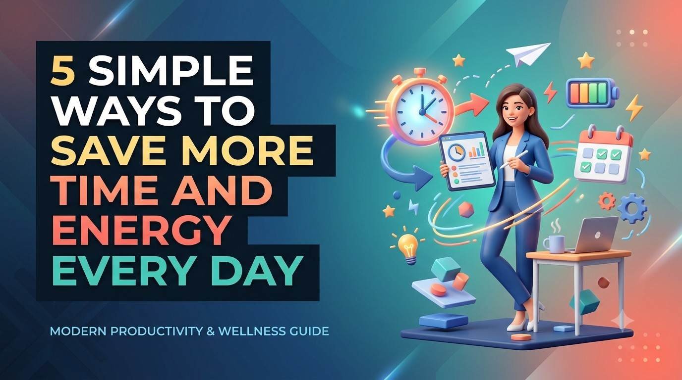 5 Simple Ways to Save More Time and Energy Every Day